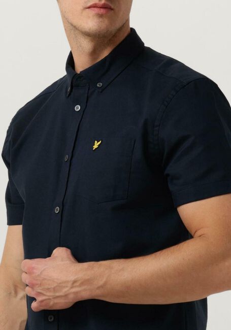 LYLE & SCOTT Chemise décontracté COTTON SLUB SHORT SLEEVE SHIRT Bleu foncé - large