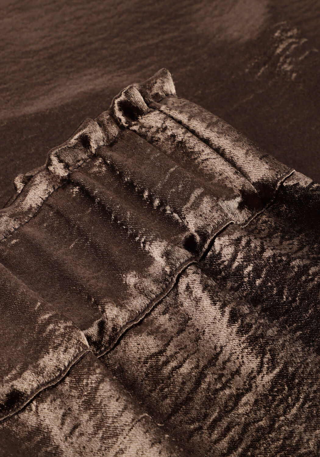 Bruine NOTRE-V Wijde broek NV-GYDA - large