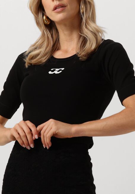CO'COUTURE Haut GRANNY LOGO TEE en noir - large