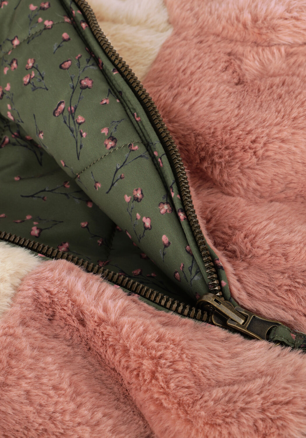 Multi YOUR WISHES Faux fur jas OTILA REVERSIBLE JACKET - large