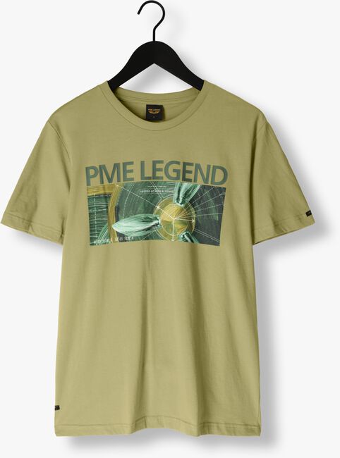 PME LEGEND T-shirt SHORT SLEEVE R-NECK SINGLE JERSEY DIGITAL PRINT en vert - large