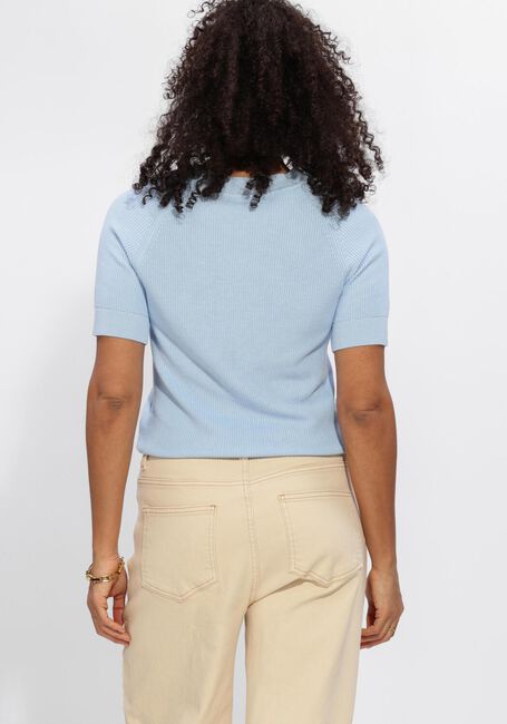SELECTED WOMEN Pull SLFELINNA SS KNIT TOP Bleu clair - large