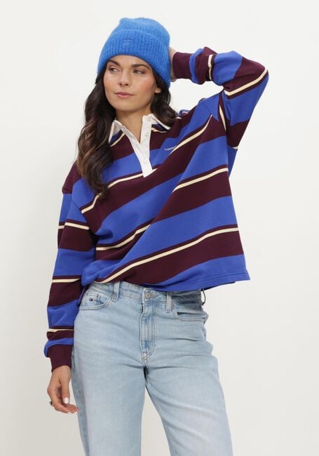 TOMMY JEANS Pull TJW RLX SCRIPT RUGBY en multicolore - large