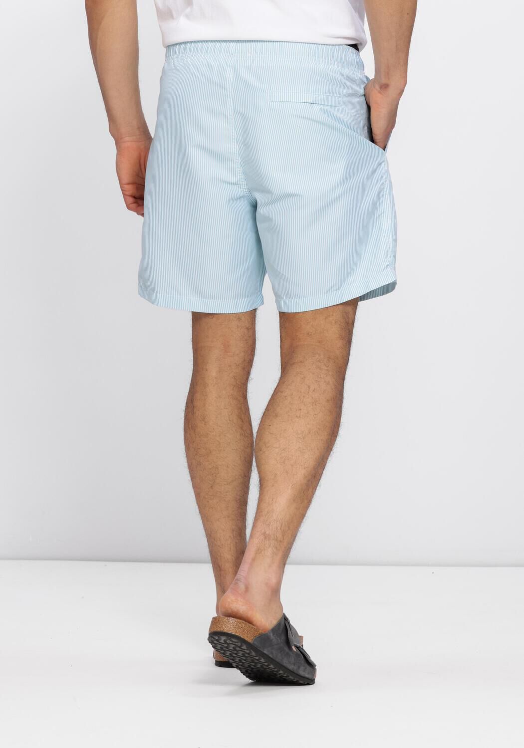 SHIWI MIKE SWIM SHORTS 7 INCH FINE STRIPE Shorts de bain en bleu - large