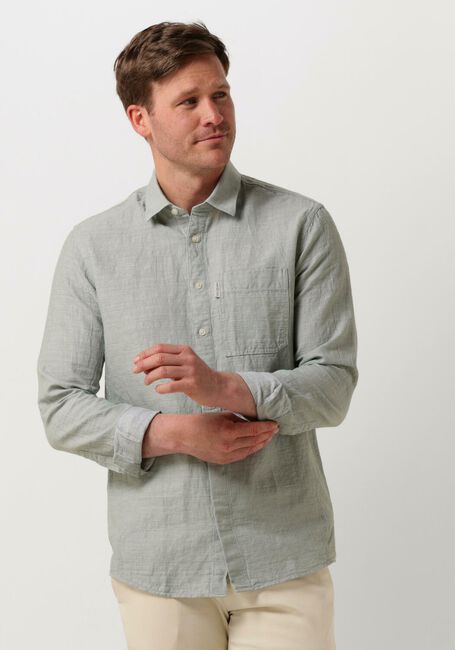 CAST IRON Chemise décontracté LONG SLEEVE SHIRTCO LI DOBBY en vert - large