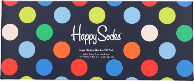 HAPPY SOCKS 4-PACK CLASSIC SOCKS GIFT SET Chaussettes en bleu - large