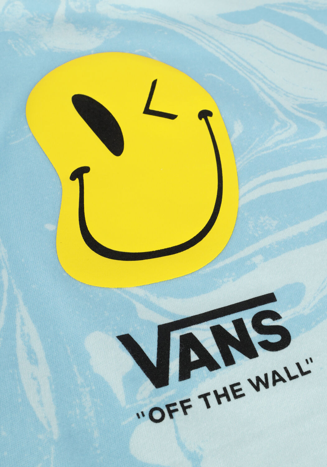 Blauwe VANS T-shirt MARBLE SS BLUE GLOW - large