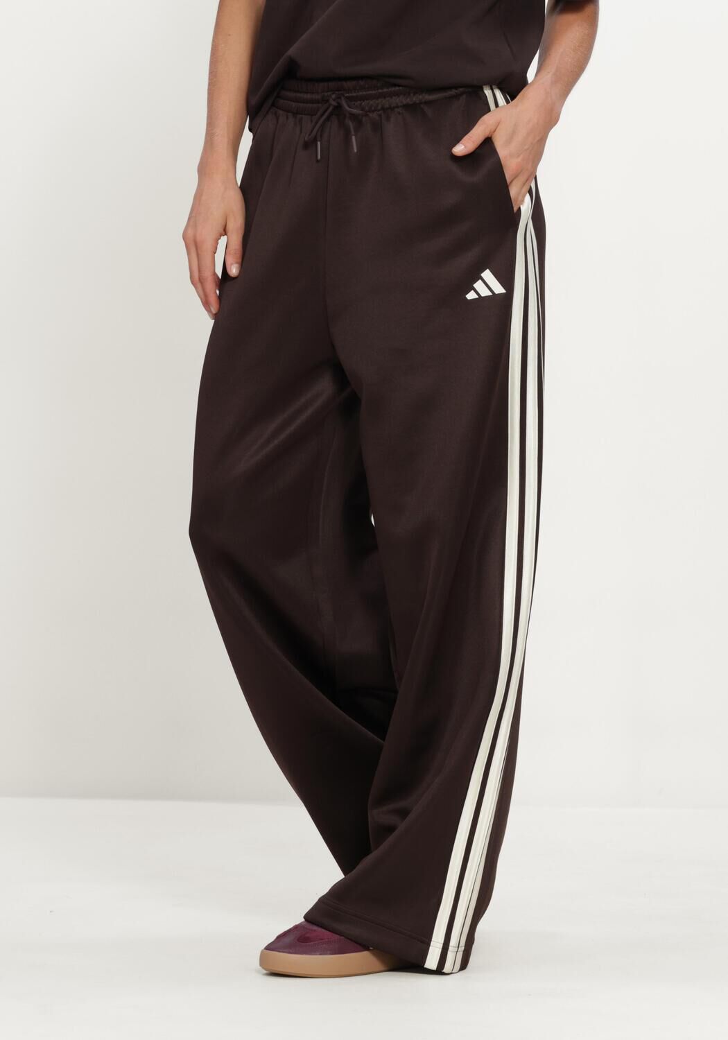 Bruine ADIDAS Wijde broek W STADIUM TP - large