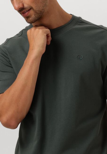 Groene CAST IRON T-shirt SHORT SLEEVE R-NECK REGULAR FIT INTERLOCK - large