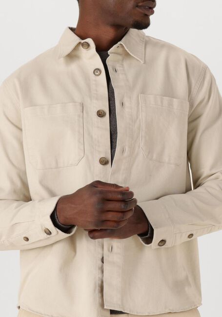 Beige SELECTED HOMME Overshirt SLHTRAVIS TWILL OVERSHIRT LS NOOS - large