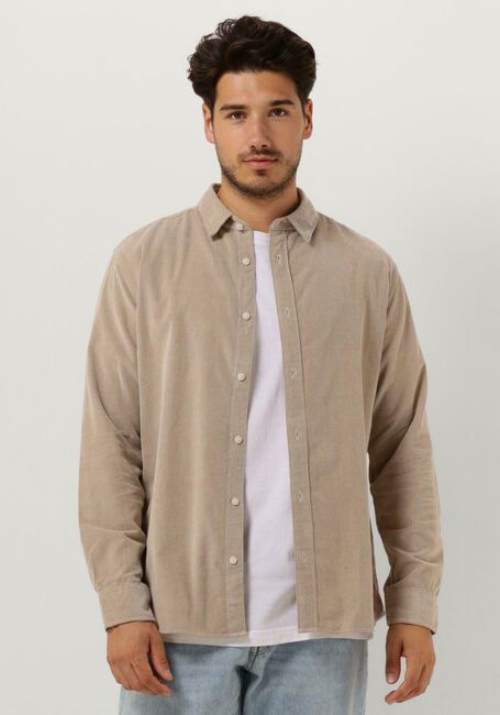 Beige SELECTED HOMME Overshirt SLHREGOWEN-CORD SHIRT LS W - large