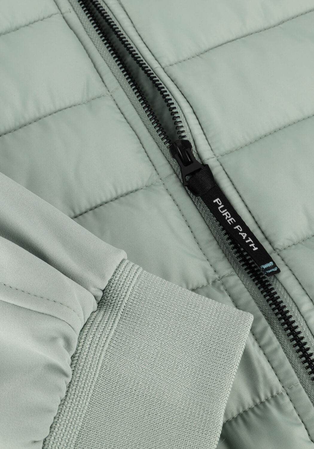 PURE PATH Veste matelass&eacute; REGULAR FIT PADDED JACKETS en vert - large