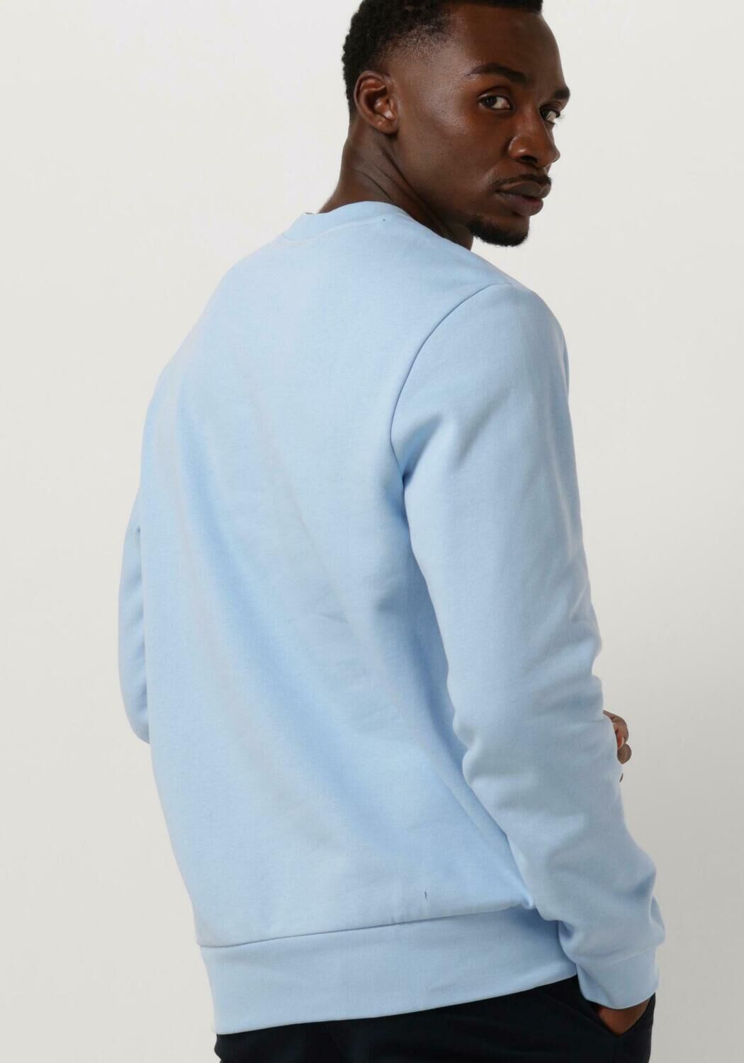 Lichtblauwe LACOSTE Trui 1HS1 MEN SWEATSHIRT Omoda