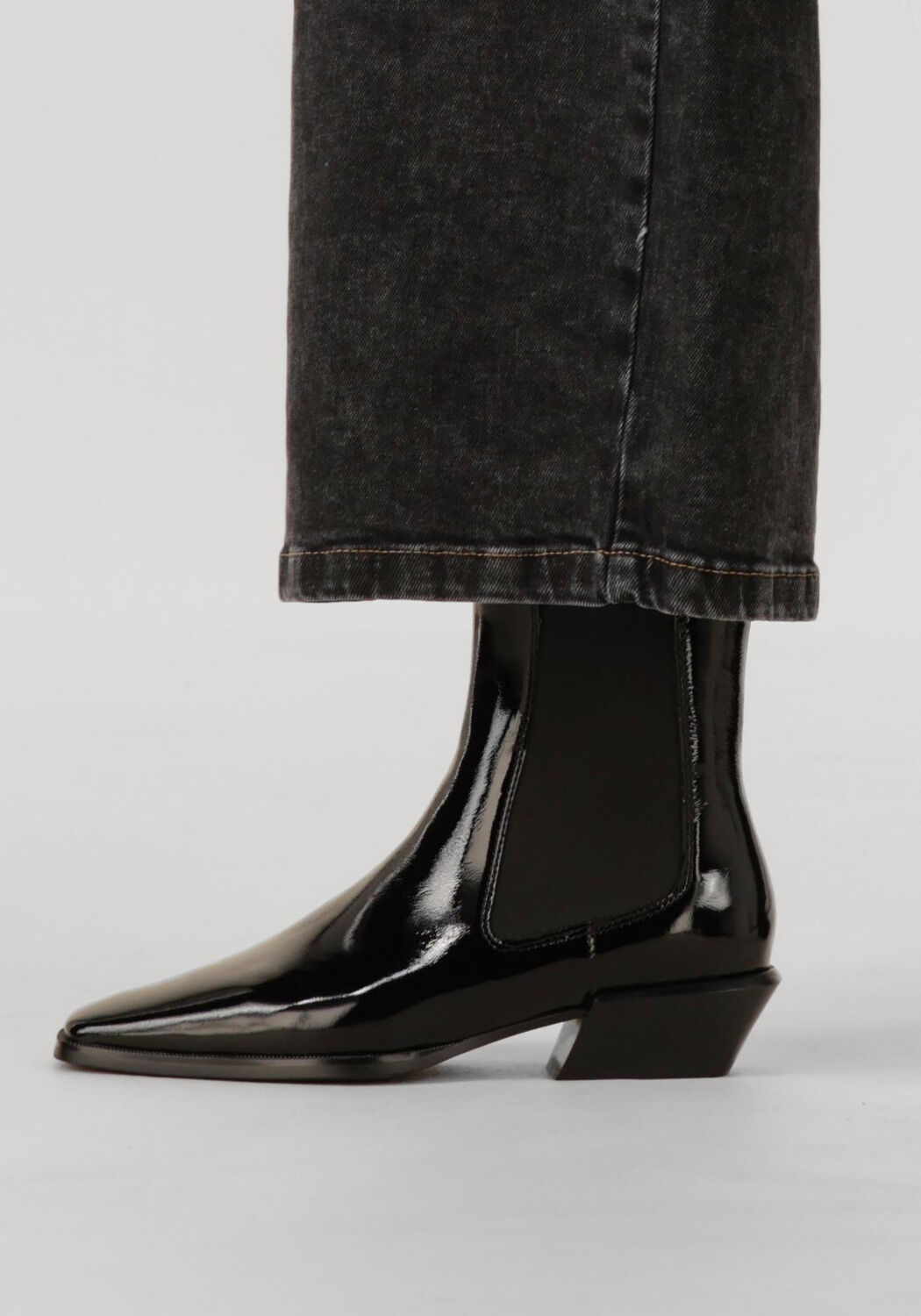 Zwarte STEFANO LAURAN Enkellaarsjes PE2104 - large