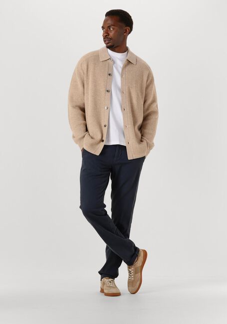 PROFUOMO Gilet OVERSHIRT FULL BUTTON en beige - large