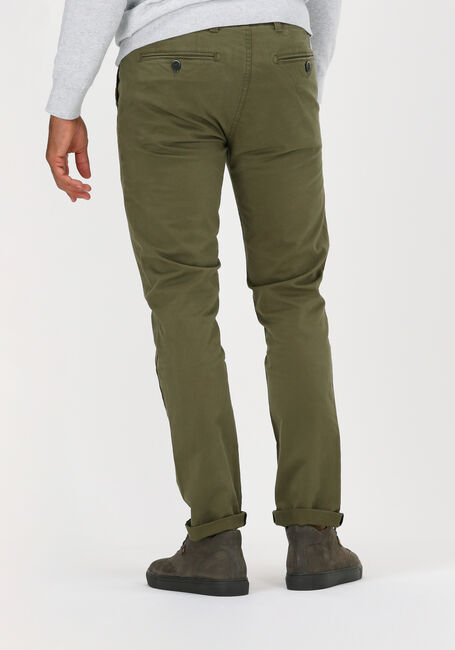 Olijf DSTREZZED Chino PRESLEY CHINO PANTS WITH BELT STRETCH TWILL - large