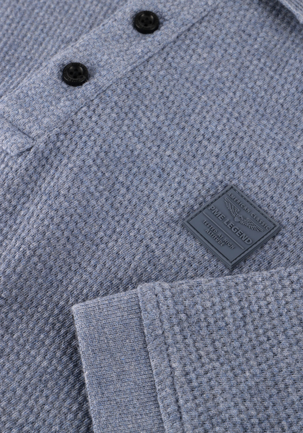 PME LEGEND Polo POPCORN JERSEY en bleu - large