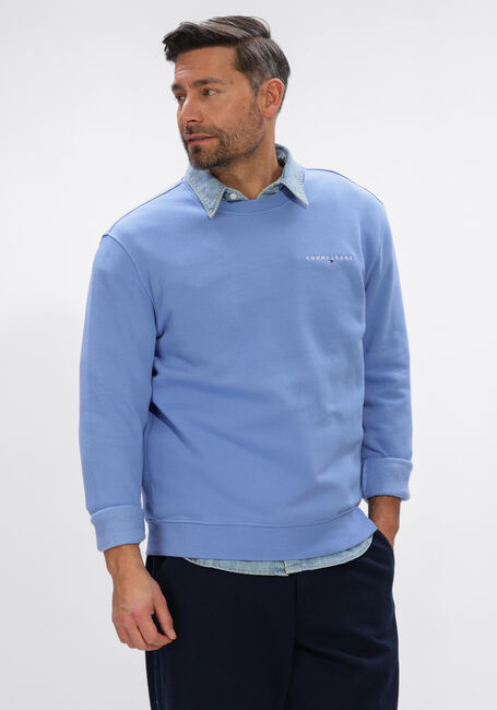 TOMMY JEANS Chandail TJM REG LINEAR CREW EXT en beige - large