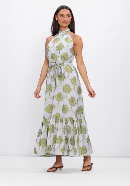 Blauwe AMAYA AMSTERDAM Maxi jurk LUCIA - large