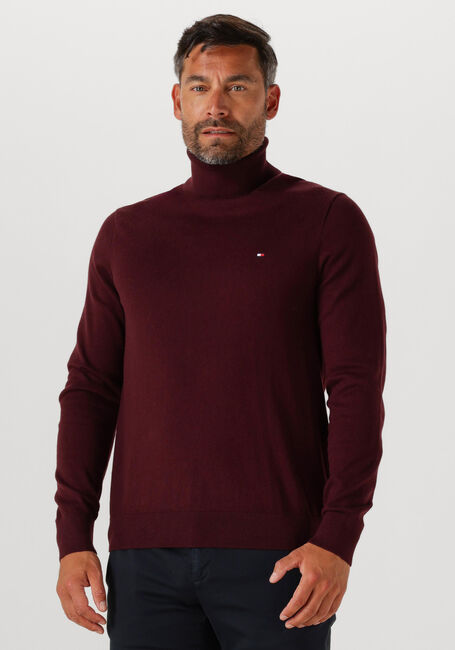 Bordeaux TOMMY HILFIGER Coltrui PIMA ORG CTN CASHMERE ROLL NECK - large