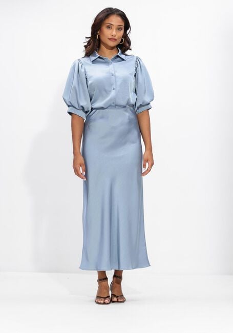 Lichtblauwe NOTRE-V  NV-HILLY BLOUSE - large