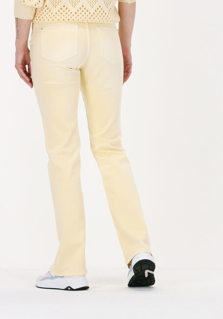 SUMMUM Pantalon évasé FLARED PANT SLUBBY STRETCH TWI en jaune - large