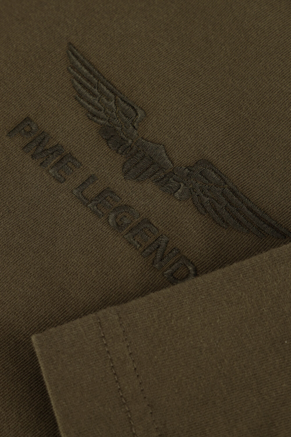 Groene PME LEGEND T-shirt SHORT SLEEVE R-NECK SINGLE JERSEY - large