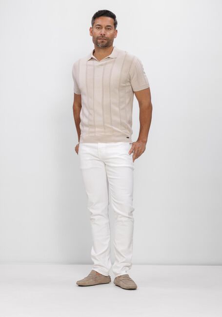 GENTILUOMO Polo POLO NO BUTTONS SS en beige - large