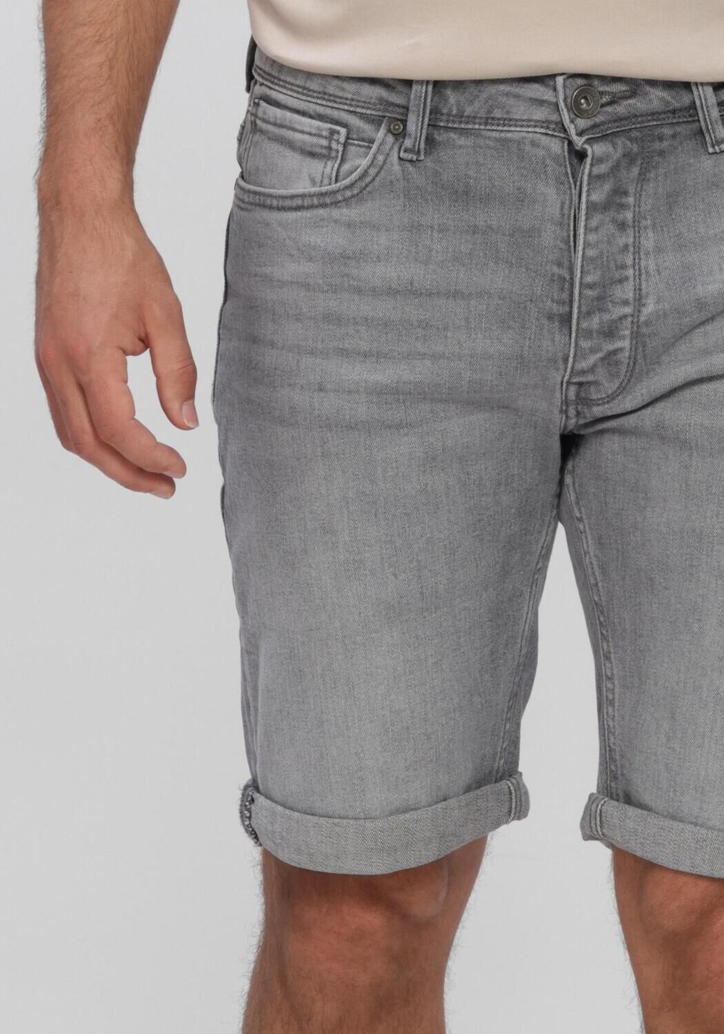 Grijze PURE PATH Jeans THE MILES SLIM FIT SHORT - large