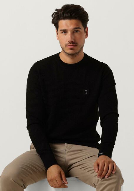 BUTCHER OF BLUE Pull STRUCTURE CREW en noir - large
