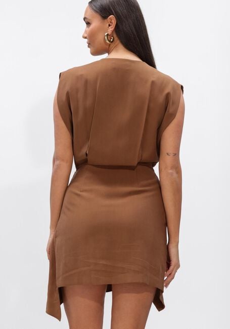 AAIKO Mini robe LENY TENCEL TEN 545 en marron - large