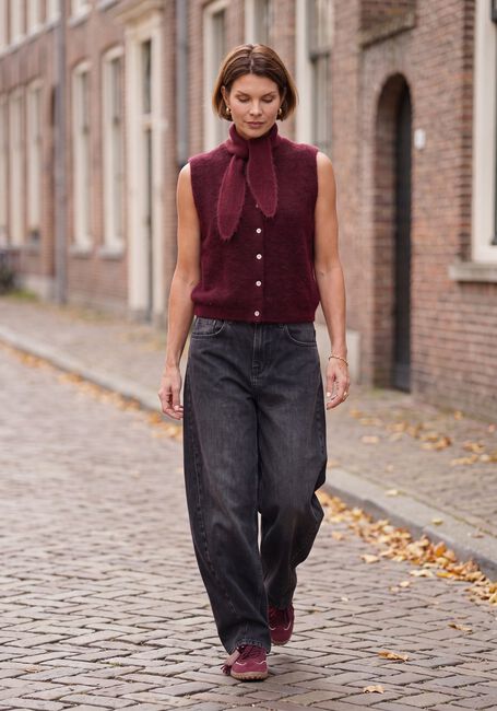STUDIO ANNELOES Spencer Bibi sls cardigan Bordeaux - large