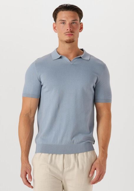 SAINT STEVE Polo SEAN Bleu clair - large