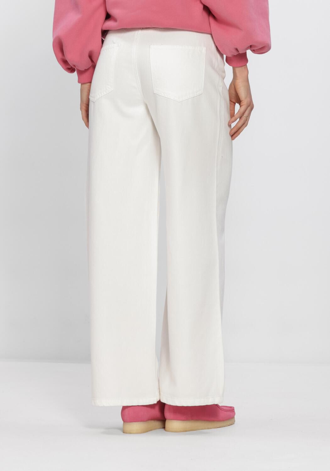 OBJECT Wide jeans OBJROSIE MW WIDE JEANS en bleu - large