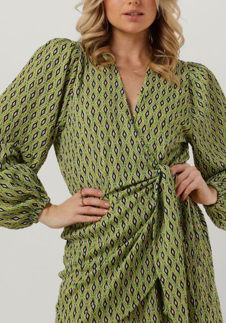 Groene REFINED DEPARTMENT Mini jurk LOTTE - large