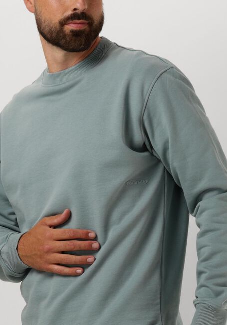 PURE PATH Chandail LOOSE FIT SWEATERS CREWNECK308 en bleu - large