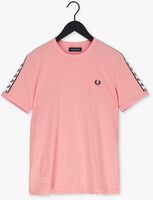 Roze FRED PERRY T-shirt TAPED RINGER T-SHIRT