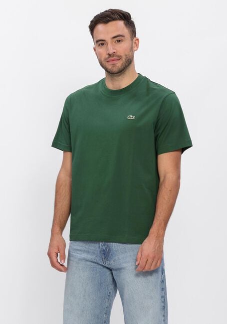 LACOSTE T-shirt COTTON T-SHIRT Vert fonc&eacute; - large