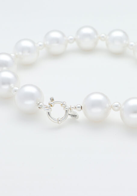 Witte BONNIE STUDIOS Sieraad MOONLIGHT PEARL NECKLACE - large