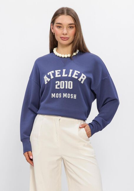 MOS MOSH Chandail MMNIMA O-LS  SWEATSHIRT en bleu - large