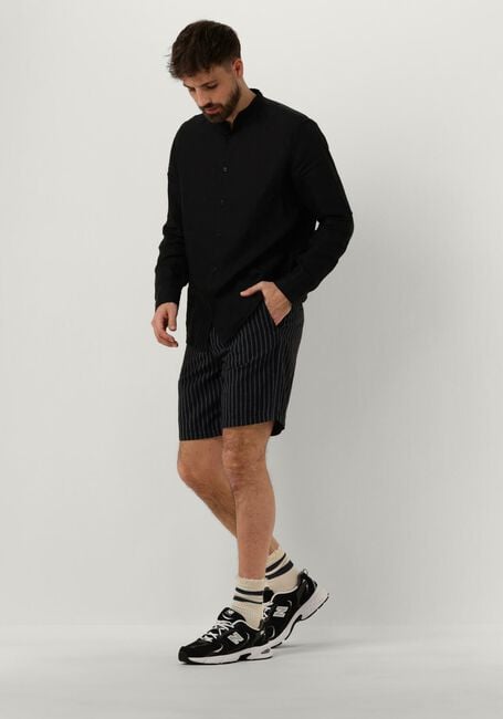 SELECTED HOMME Pantalon courte SLHREGULAR OWEN LINEN SHORTS en noir - large