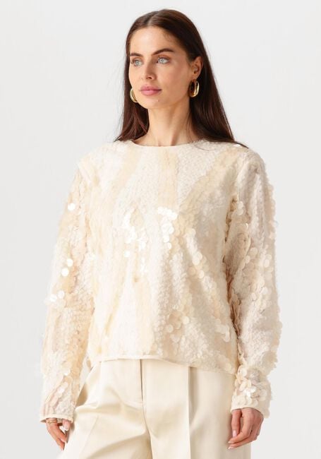Creme SECOND FEMALE  GLIMMER BLOUSE - large