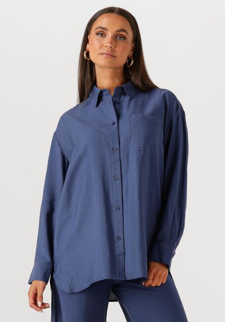 Blauwe MSCH COPENHAGEN  MSCHDISA SHIRT - large