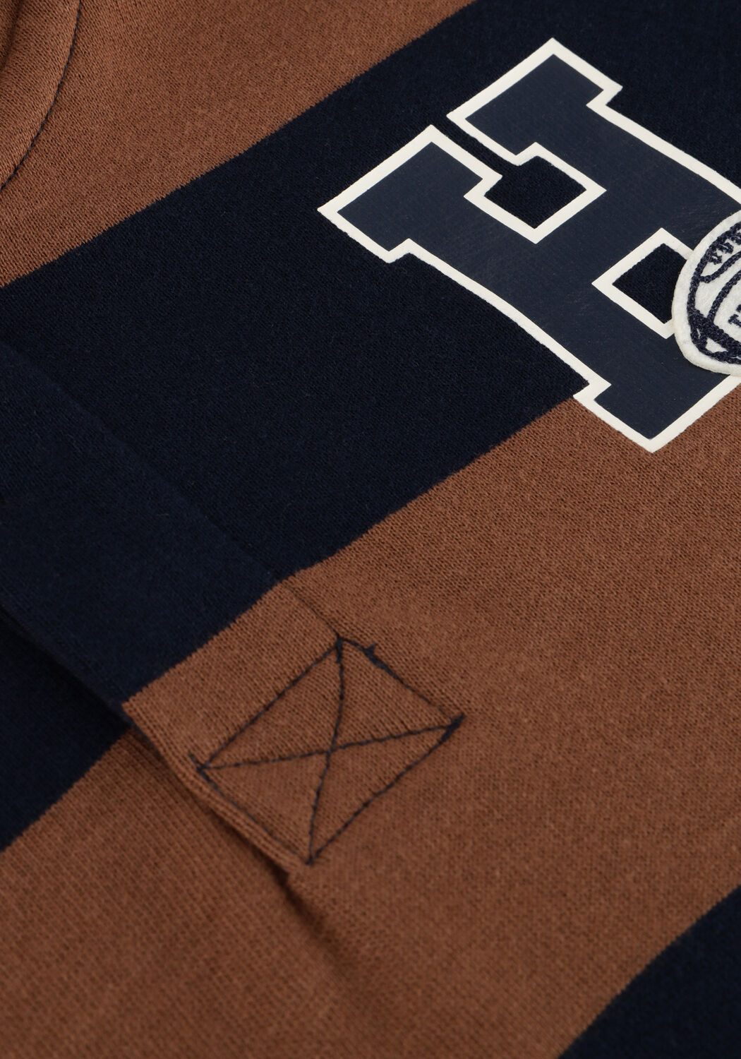 TOMMY HILFIGER Pull VARSITY STRIPE BUTTON HOODIE en multicolore - large