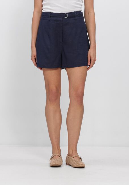 Donkerblauwe Y.A.S. Broeken/jumpsuits YASAGANA HW LINEN BLEND MINI SHORTS S - large