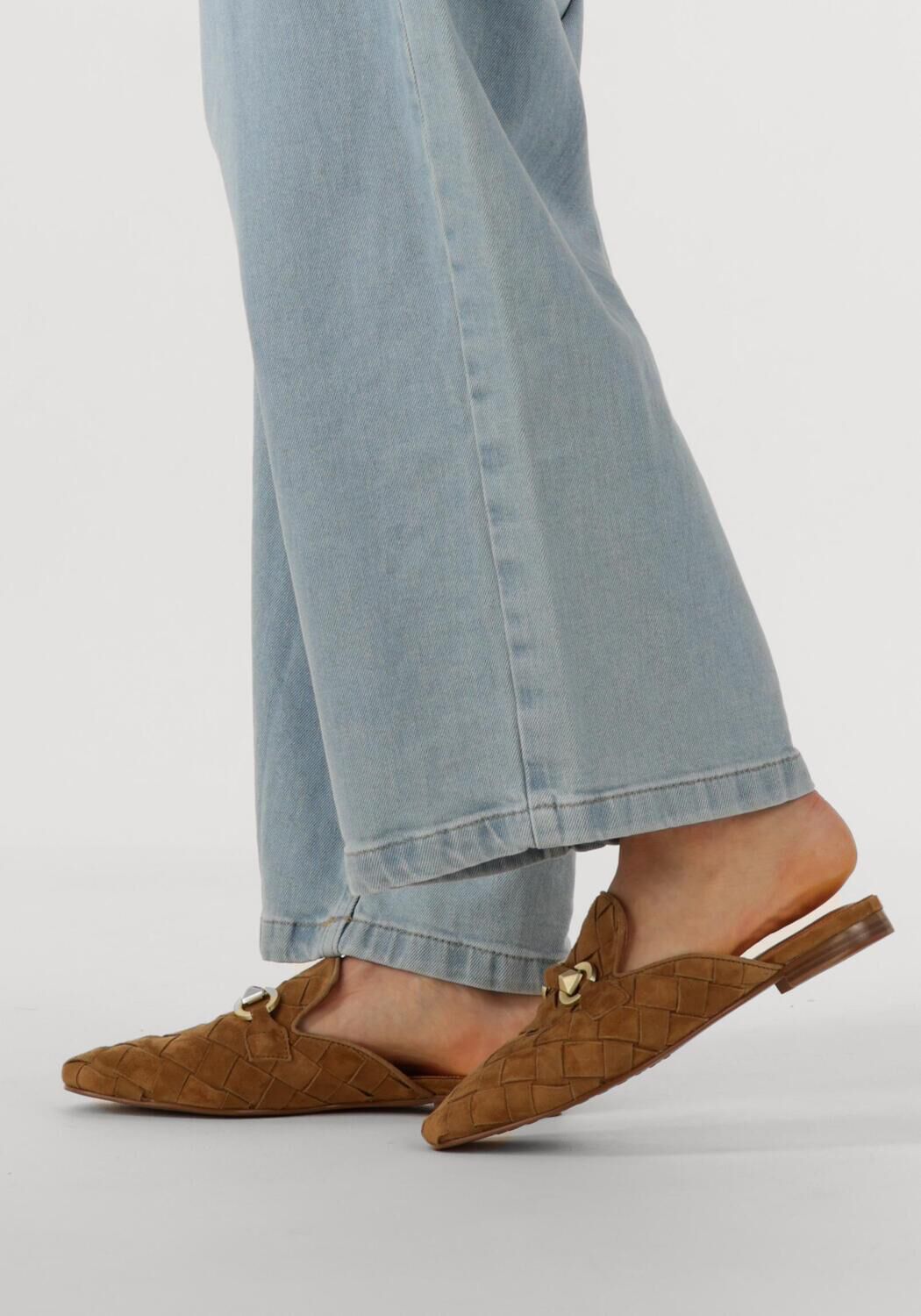 STEFANO LAURAN D24083 Chaussures &agrave; enfiler en camel - large