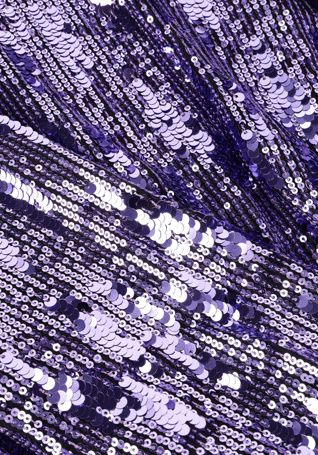 Paarse SELECTED WOMEN Mini jurk SLFARI-COLYN LS SHORT SEQUINS - large