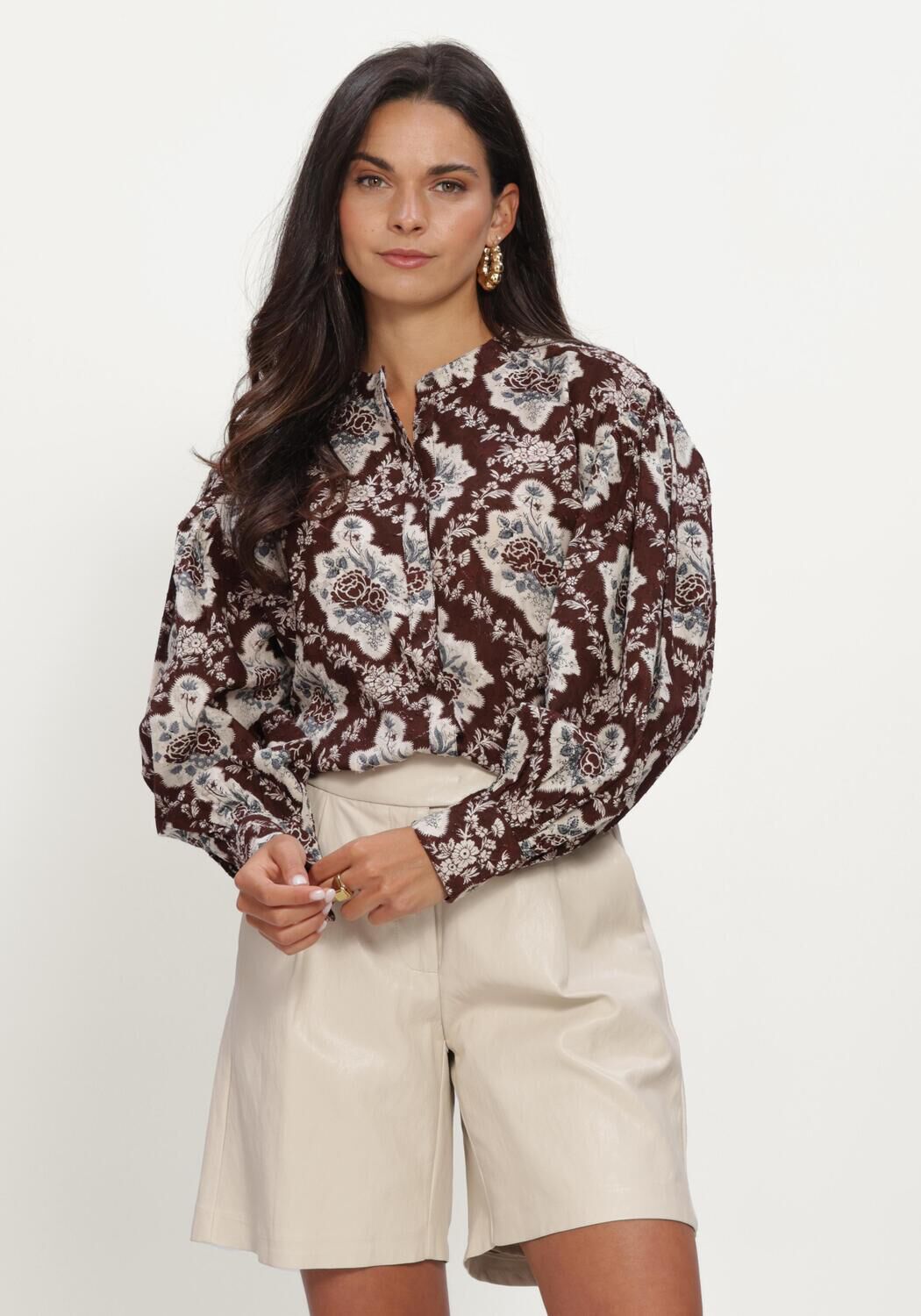 Bruine ANTIK BATIK  IRENE BLOUSE - large