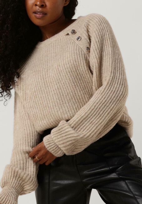 NOTRE-V Pull KNIT BUTTON NV-AZRA Écru - large
