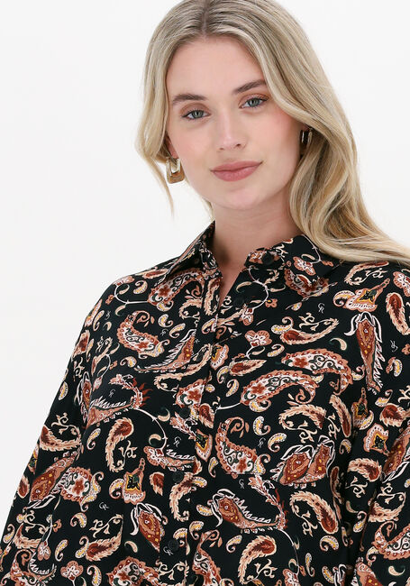 Zwarte COLOURFUL REBEL  LEAN CR PAISLEY LOOSEFIT BLOUSE - large